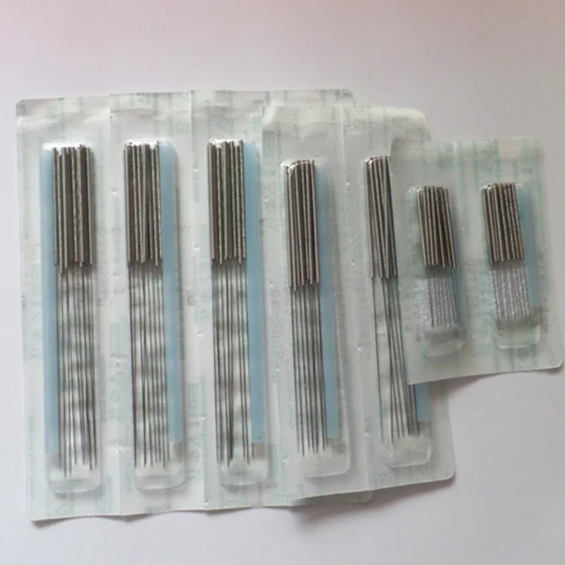 Disposable Acupuncture Needle 500pcs Disposable Sterile Acupuncture Needle Flat Handle Beauty Body Acupuncture Point Massage Needle With Tube