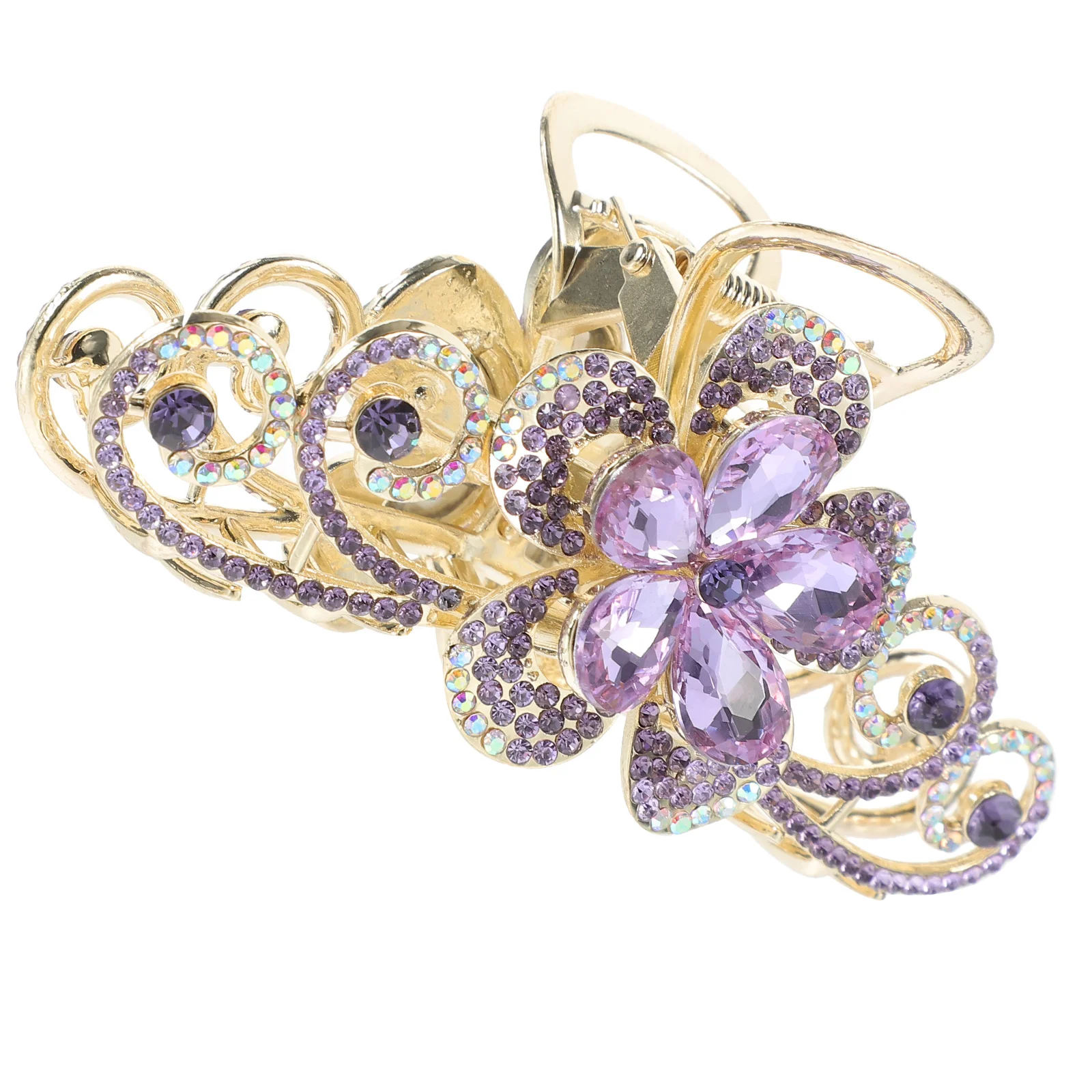 

Large Gripper Hair Rollers Clips Claw Jaw for Girl Hairpins Rhinestones Cute Women