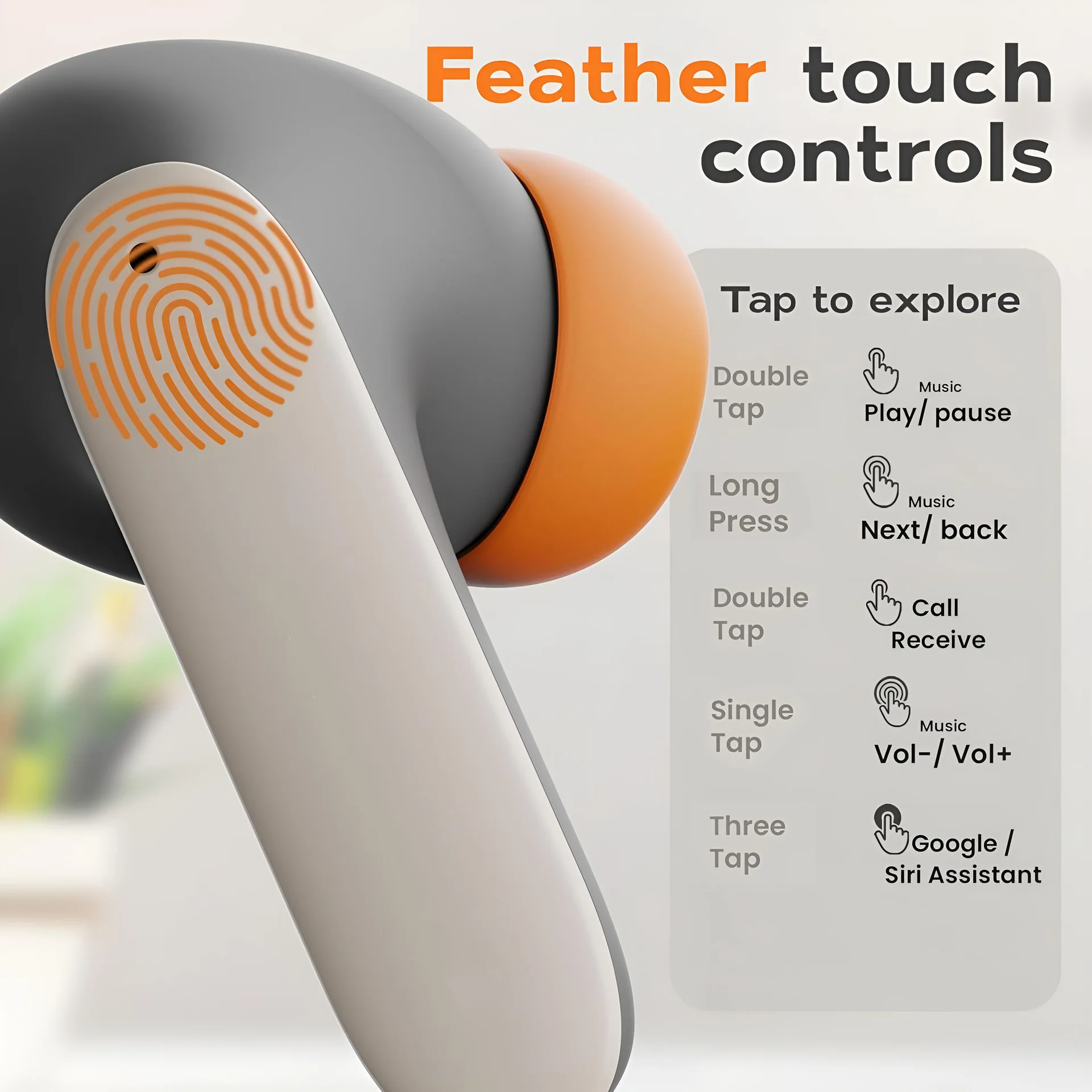Wireless Bluetooth 5.3 Skin Type Surface Earphones Dual Mic ENC Noise Reduction In Ear Low Delay Earbuds True Wireless Stereo