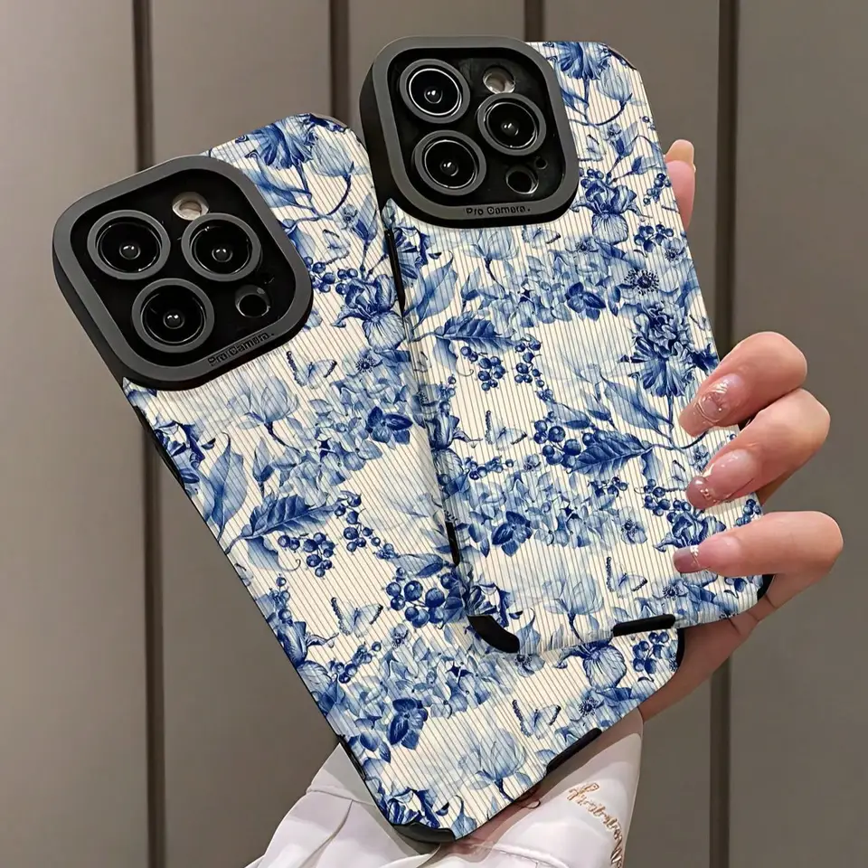 Floral Pattern Protective Phone Case for iPhone