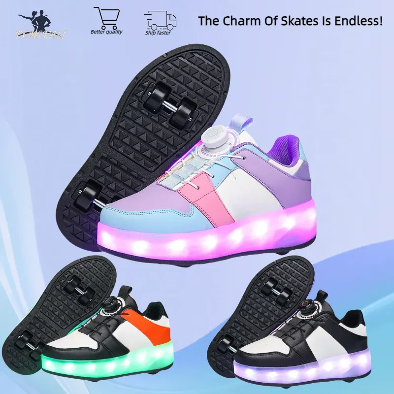 new-girls-4-wheel-dual-purpose-luminous-roller-skates-deformed-outdoor-casual-sports-shoes-for-teenagers-and-boys