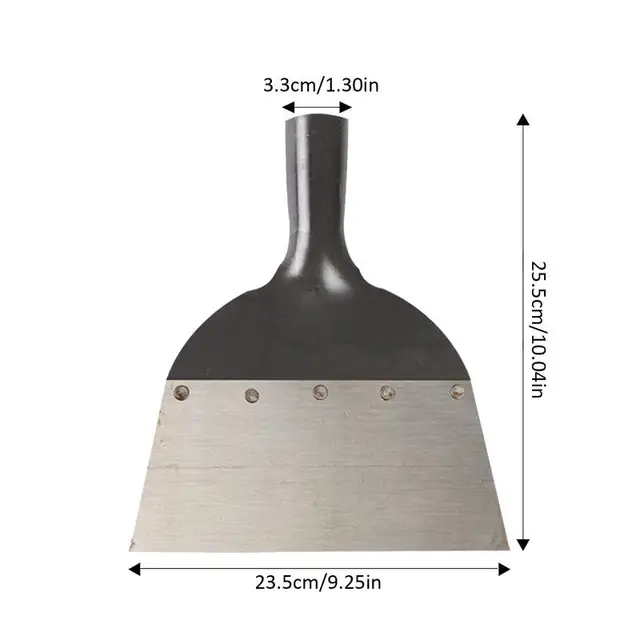 Kerti Szalag Lapos Fejű Kertészeti Lapát Széna Acél Kézi Lapáttiszt Tiszta Farmkert Trágya Zsákmány Eltávolítás Kis Reklámozás - Image 3