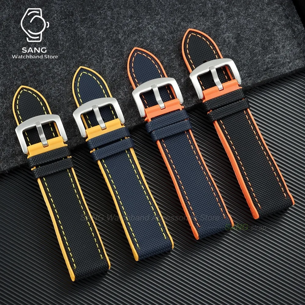 Universal Metal Buckle Watch Band - Premium Nylon & Silicone Sport Wristband