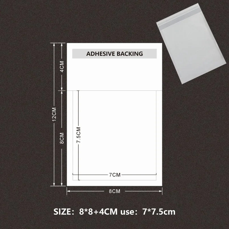 Eco-Friendly Biodegradable Self-Adhesive Semi-Transparent Bags