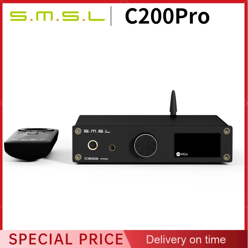 DAC Desktop Headphone Amplifier SMSL C200Pro XMOS XU-316 ESS ES9039Q2M MQA-CD 6.35mm/4.4mm Jack C200 Pro