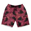 Men's Shorts Summer Shorts Casual Shorts Pocket Drawstring cute cat Breathable Soft Short Fashion Streetwear beach pants for boy 3