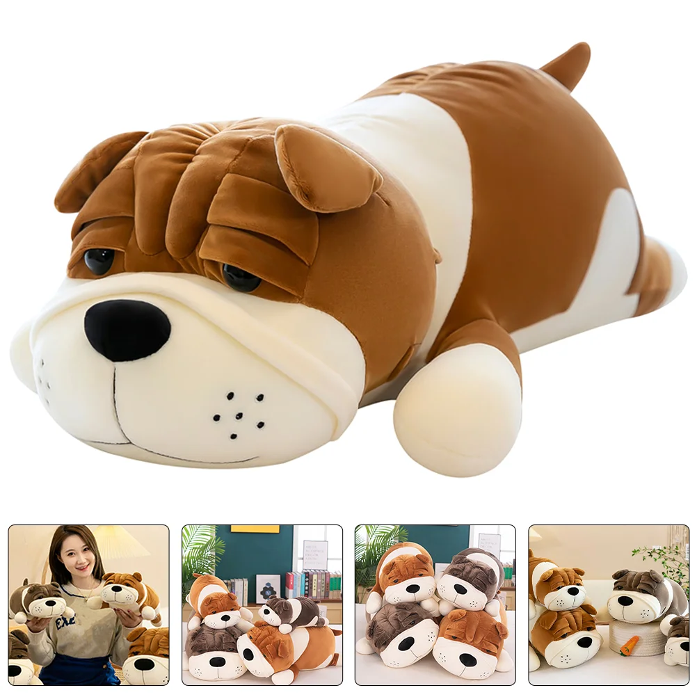 

Shar Pei Toy Throw Pillows for Bed Creative Puppy Pinch Legs Car Plush Cotton Child Comfortable Sleeping Dog Stuffed
