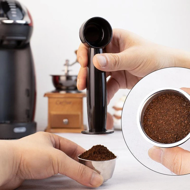 2 In 1 Kaffee Löffel 7g Standard Messlöffel Dual-use-Bohnen Scoop Pulver Presse Scoop Kaffeemaschine zubehör Küche Werkzeuge – Detail 1