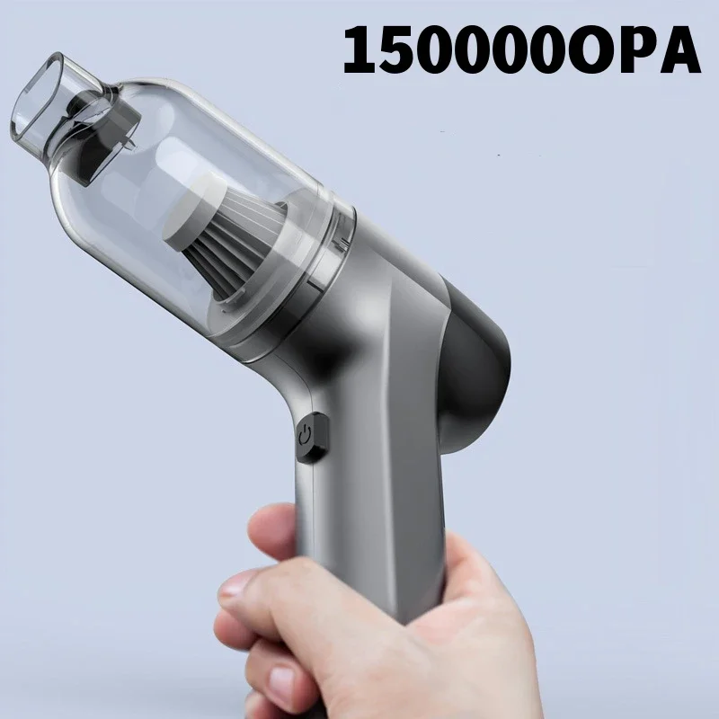 

150000PA Car Vacuum Cleaner Wireless Handled Mini Powerful Cleaning Machine Portable Car Cleaner Strong Suction Home Appliance