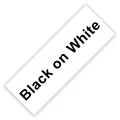 Black on White