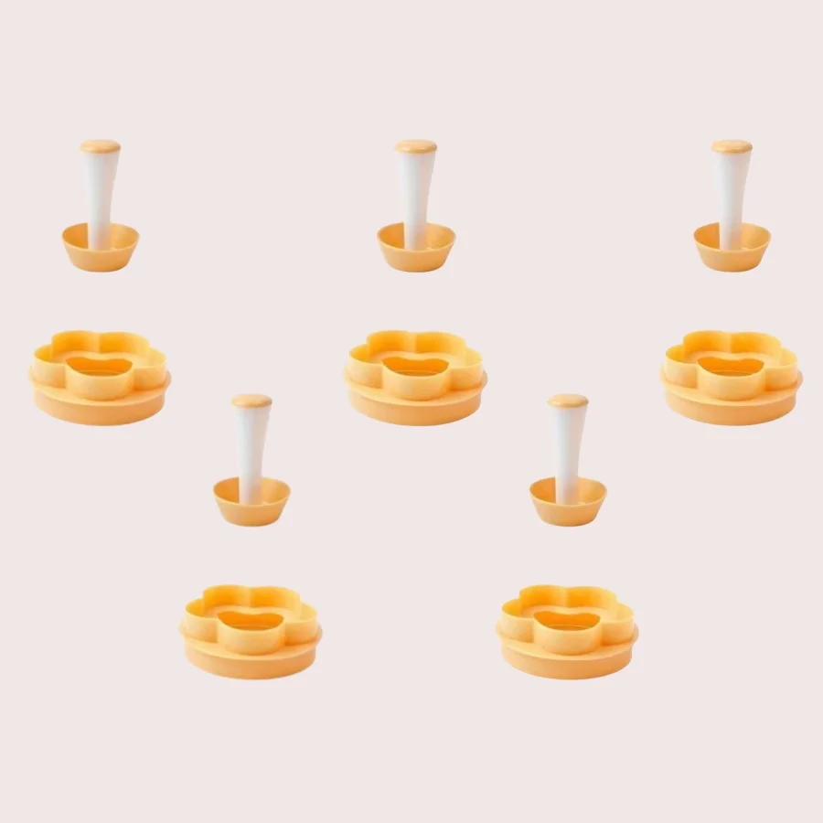 Flower Pastry Tamper & Cutter Set - Creative Baking & Biscuit Tool