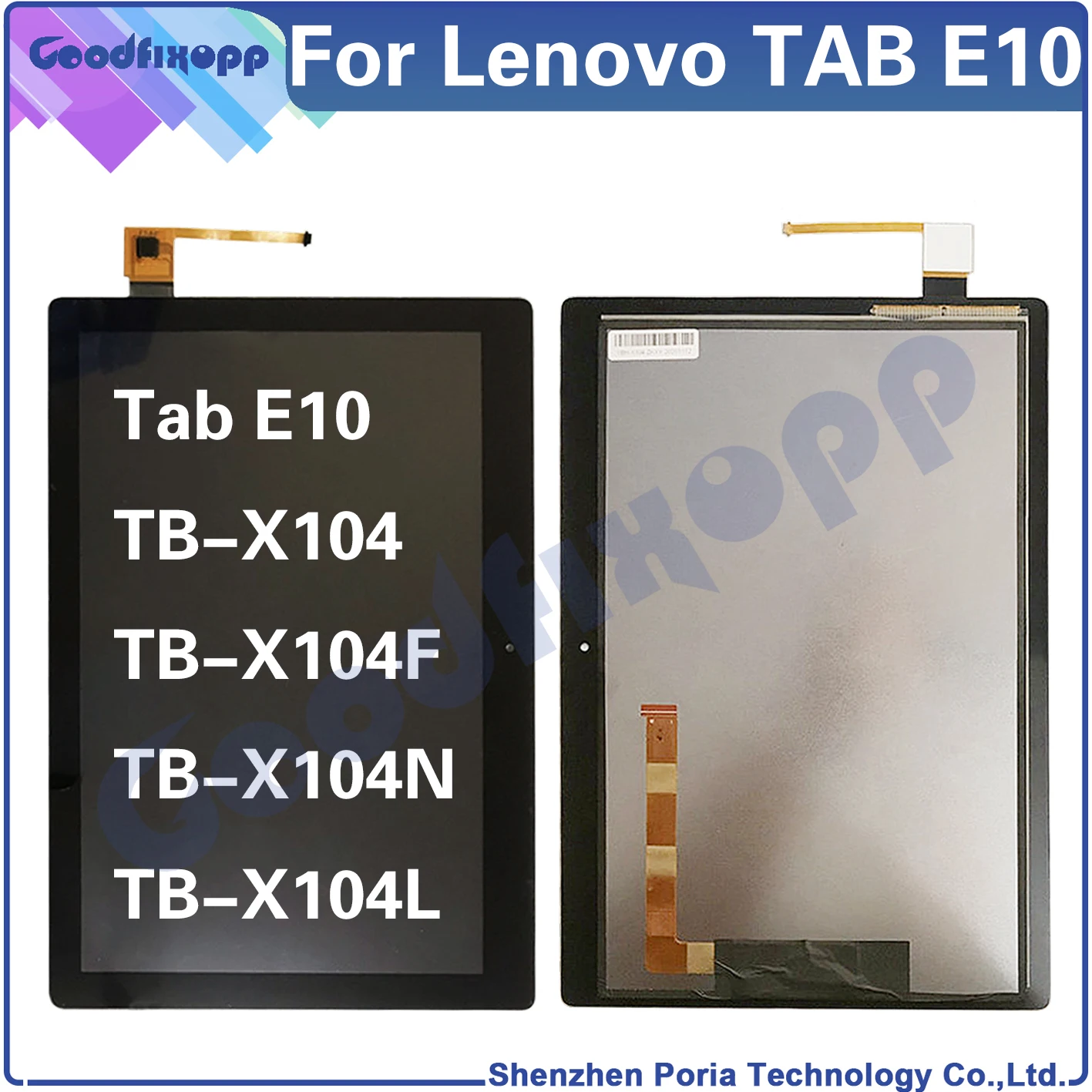 

New 10.1" Screen For Lenovo TAB E10 E 10 TB-X104 TB-X104F TB-X104N TB-X104L TB X104 LCD Display Touch Screen Digitizer Assembly