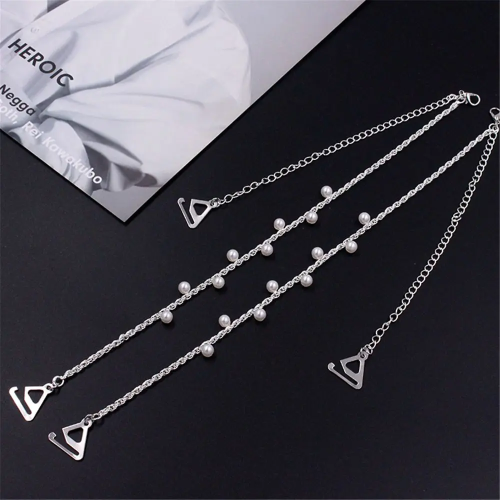 

Lingerie Accessories Brassiere Pearl Invisiable Underwear Bra Straps Beauty Back Shoulder Strap Metal Bras Straps