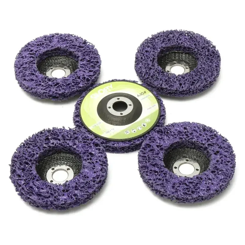 1Pcs 100/115/125mm Coral Disc Poly Strip Disc Grinder Strip Abrasive Wheel Paint Rust Removal Clean For Angle Grinder