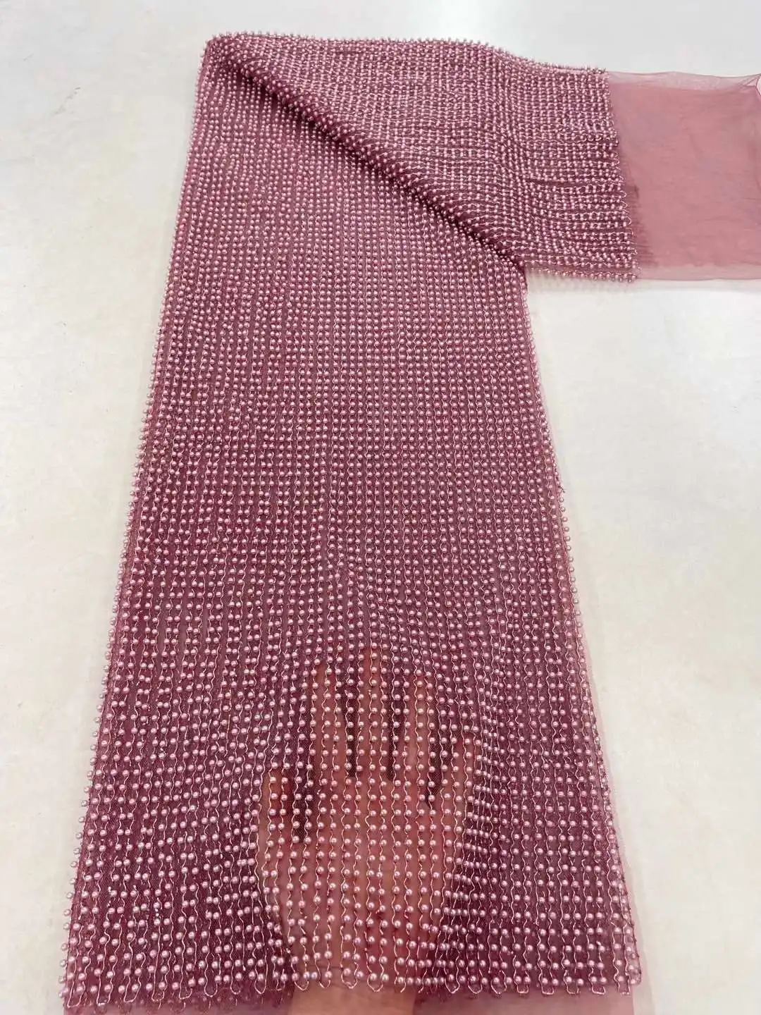 

Новинка, вышитая африканская сетка с блестками и множеством бусин