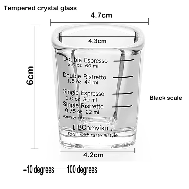 1pc 30 Ml Glass Measuring Cup With Scale Shot Glass Liquid Glass Ounce Cup