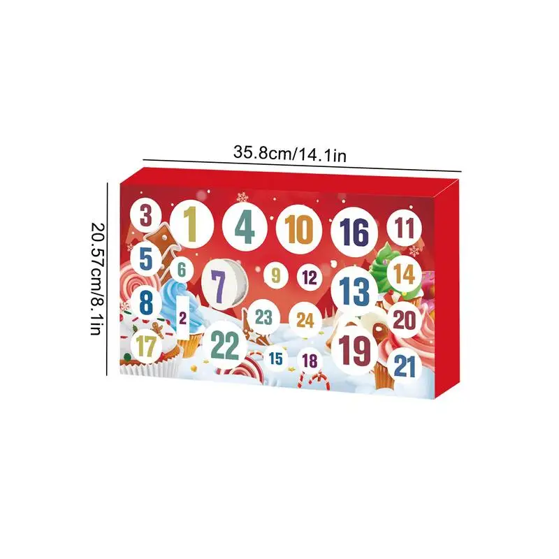 Kids Slime Advent Calendar Kids Toys Christmas Countdown Toy Advent Calendars Festive Toy Countdown Calendar Box 24 Day