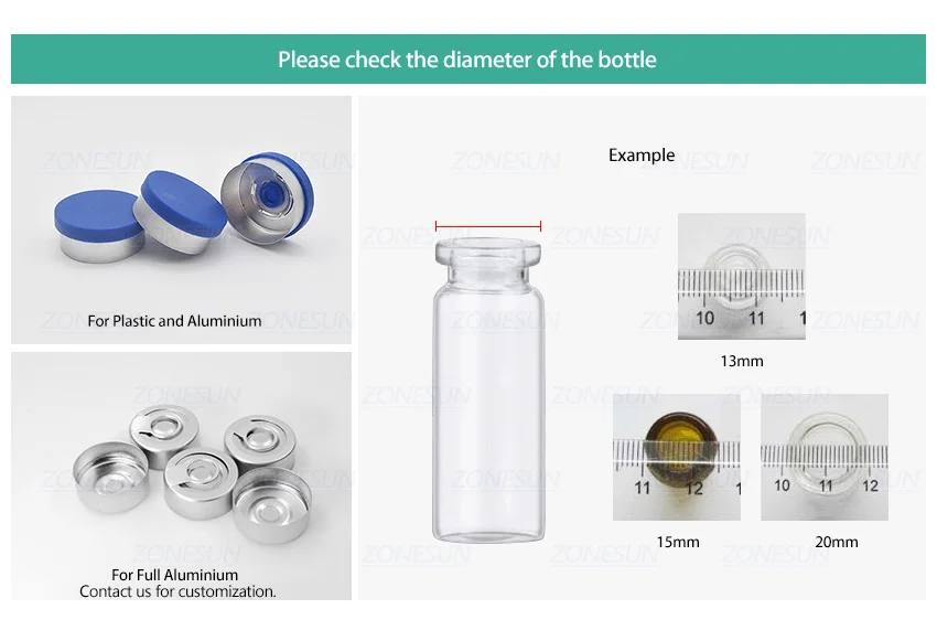 ZONESUN ZS-TVC2 Manual Penicillin Bottle Capping Machine