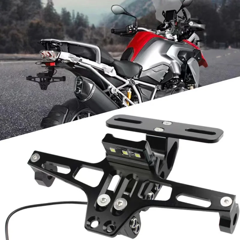 Accessori Moto Cnc Posteriore Regolabile Coda Ordinata Staffa Porta Targa Per Triumph Tiger 1200 Kawasaki Z750 Bmw F900R
