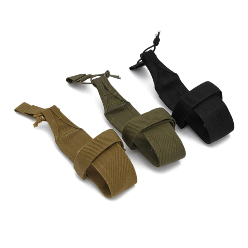 Tactic Water Bottle Pouch Bag Belt Bottle Holder Bag Waterproof Carrier Adjustable Drawstring Webbing