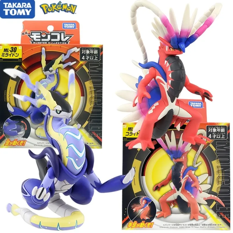 

TOMY Original POKEMON Miraidon Koraidon Legendary Scarlet Violet Japanese version Action Figure Anime Figures Model Toys Gift