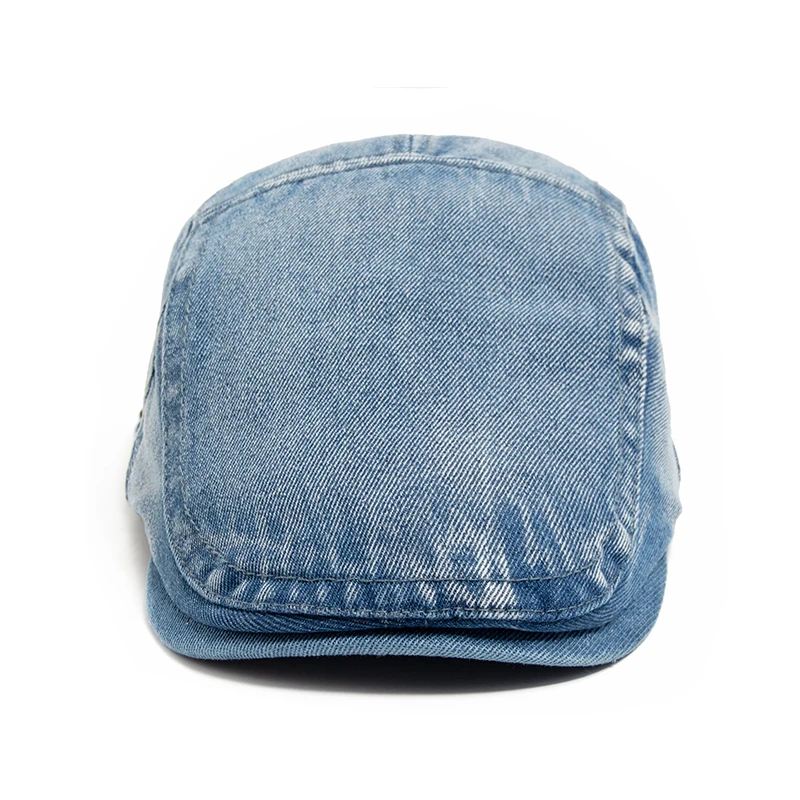 New Denim Cotton Beret Men Vintage Newsboy Cap Spring Autumn Casual Women Visor Fashion Cool Flat Hat Adjustable Berets casual hat beret hat newsboy cap newsboy hat woolen beret