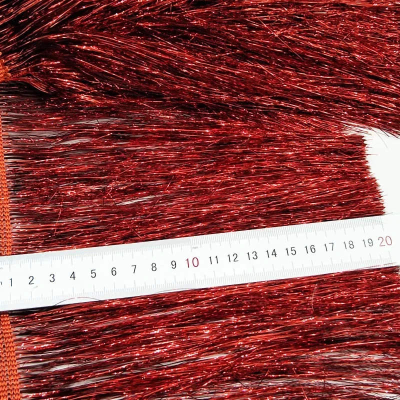 레이저 샤이니 술 프린지 트림, 레이스 리본 술, 크리스마스 장식 커튼 댄스 드레스, 스커트 프린지 바느질, 10 야드, 20cm