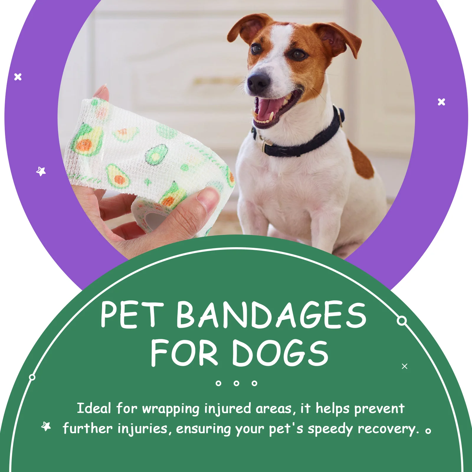 Dog Anti-dirty Tape Animal Bandage Wrap Cat Bandages Wounds Paw No Chew Tail Cover Pet Foot Non-woven Fabric