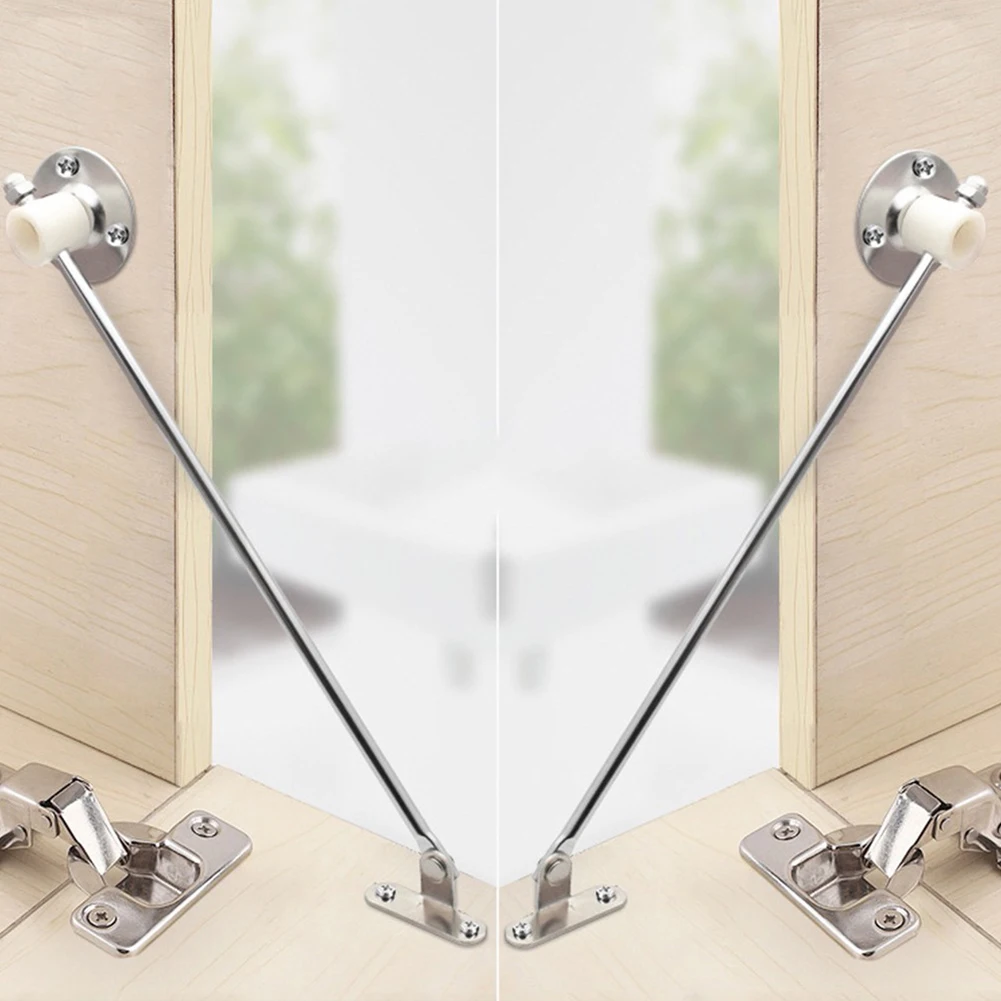 Description Picture 5 of item2 Pcs Door Stay Flat Doors Cabinet Lid Support Cupboard Doors Flap Stay Hinges Down Drop Lids Sliding Rail Hardware /230mm