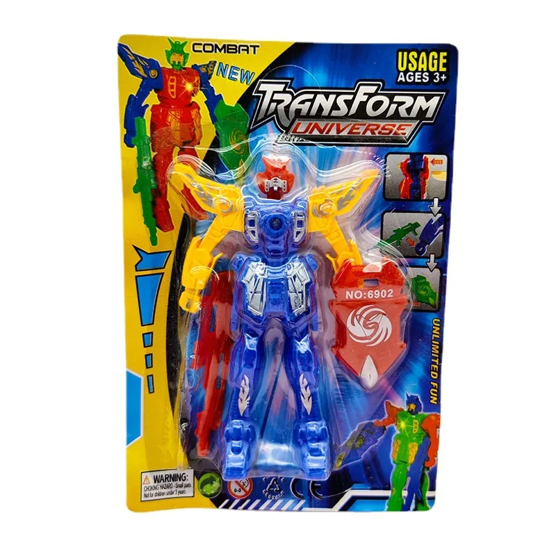 thumbnail image 1 of Figura de acción de dinosaurio de transformación de coche robot de juguete de deformación lindejuan, 1 of 5