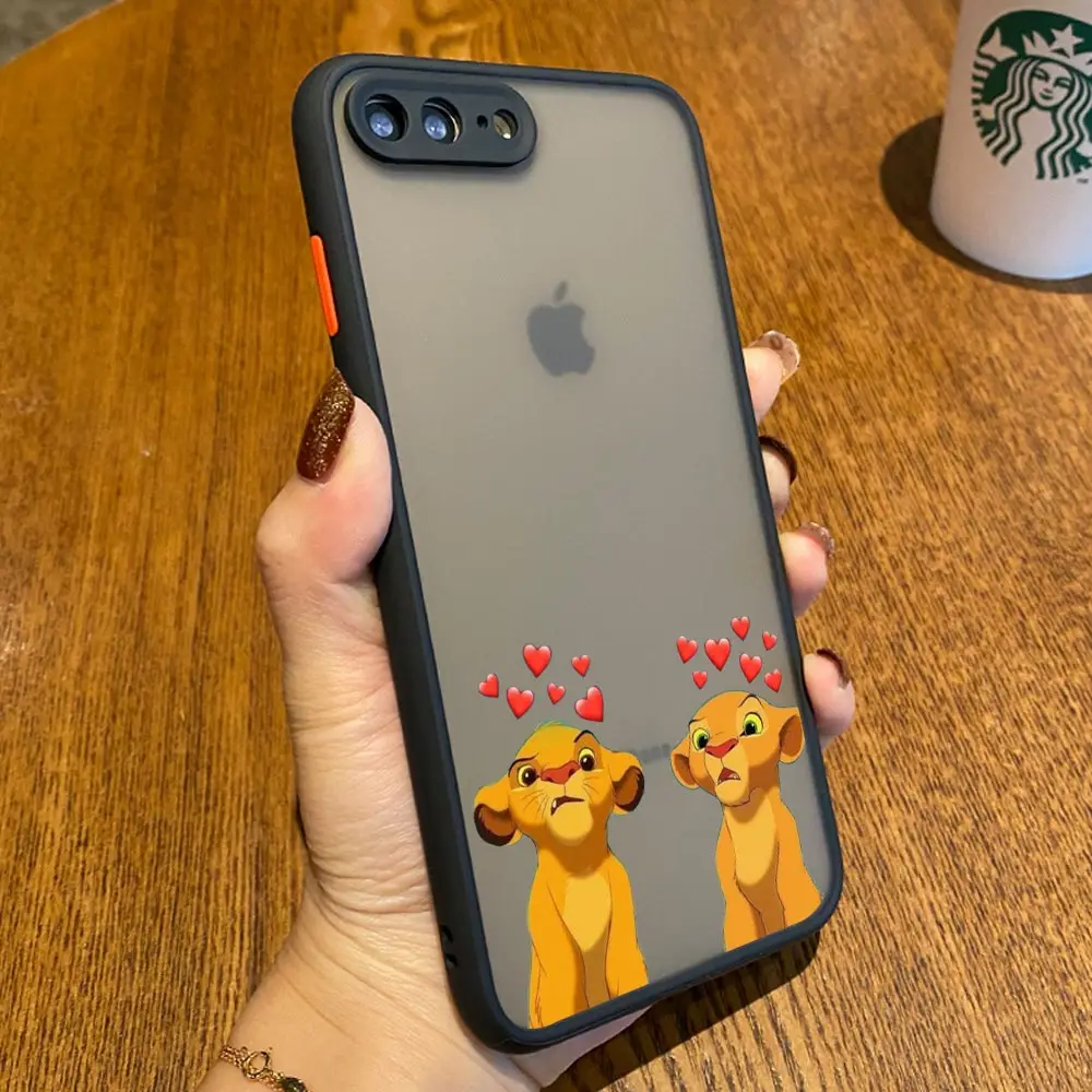 D-Disney The Lion King HAKUNA MATATA Coque iPhone14 Case For iPhone 15 11 13 14 12 Pro Max Mini XS SE 7 8 Plus Clear Matte Cover