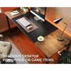 70 in Computer Desk with Storage, Work Desk for Home Office, Long Simple Desk, Large Legroom, Metal Frame, Writing Desk 5