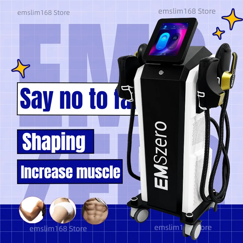 Máquina de Escultura Corporal Emszero Neo 7000w 200HZ, Dispositivo Profesional de Electroestimulación EMS y Radiofrecuencia con 5 Manijas para Salón de Belleza y Spa