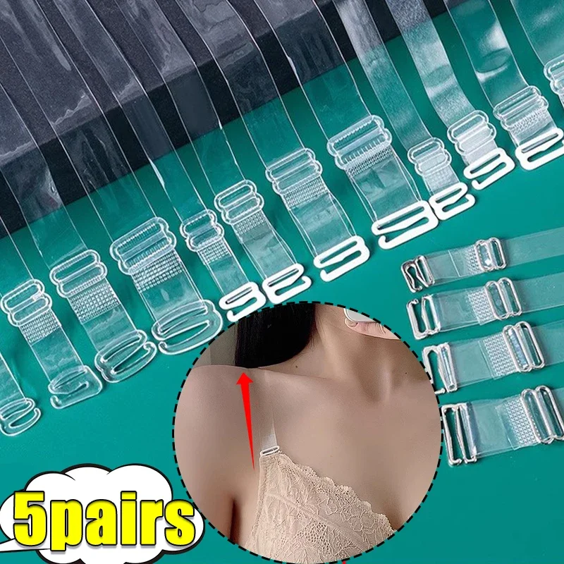 Adjustable High Elastic Clear Bra Straps Women's Belt Frosting Invisible Female Shoulder Straps Intimates Underwear Accessories