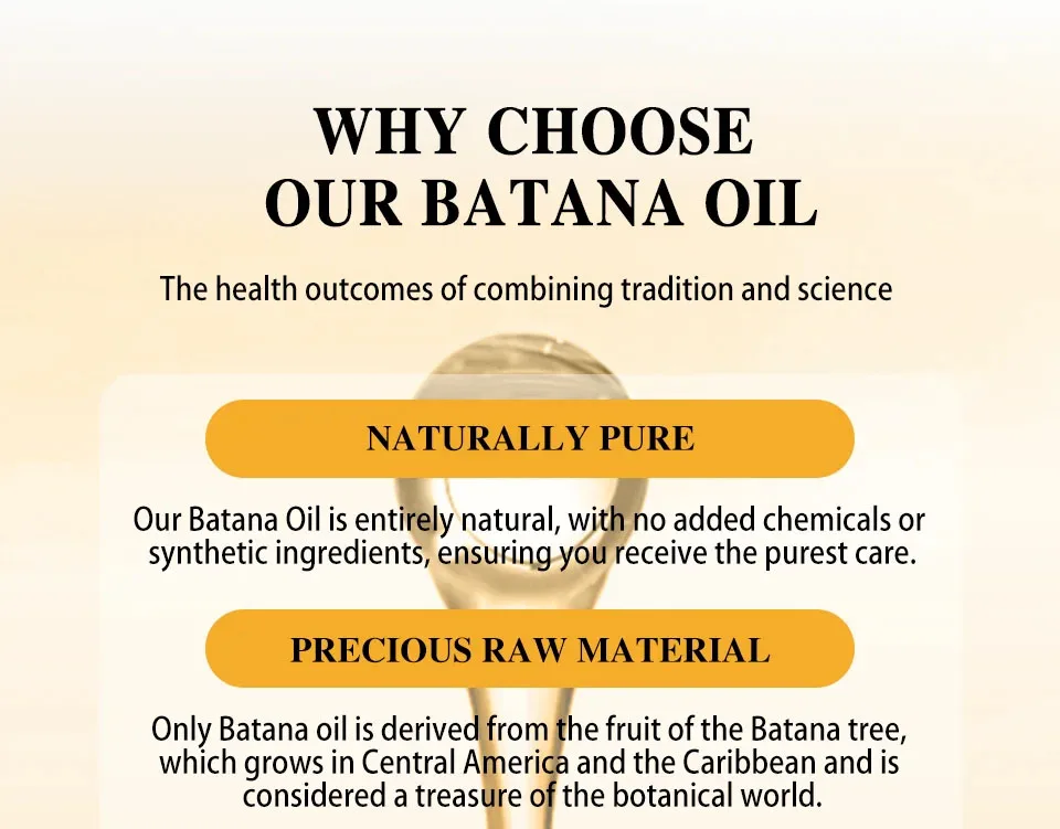 Description Picture 3 of item100% Pure Batana Oil For Hair Growth Serum Butter Hair Mask Anti Hair Loss Treatment Repair Damaged Hair Care Products Men Women