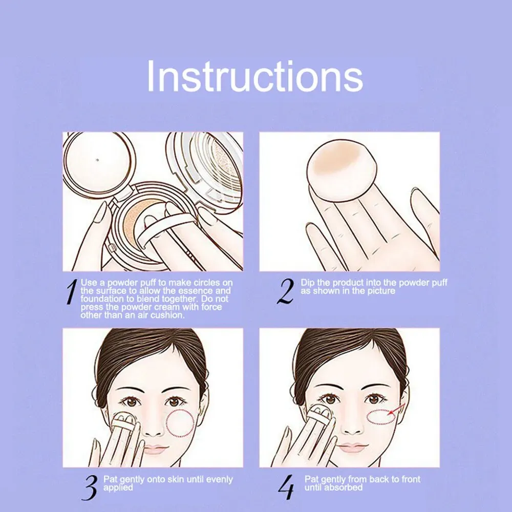 Concealer Air Cushion Naturally Long-lasting Makeup Brightening Modifying Dullness Not Easy To Get Stuck Cappuvini Liquid Found