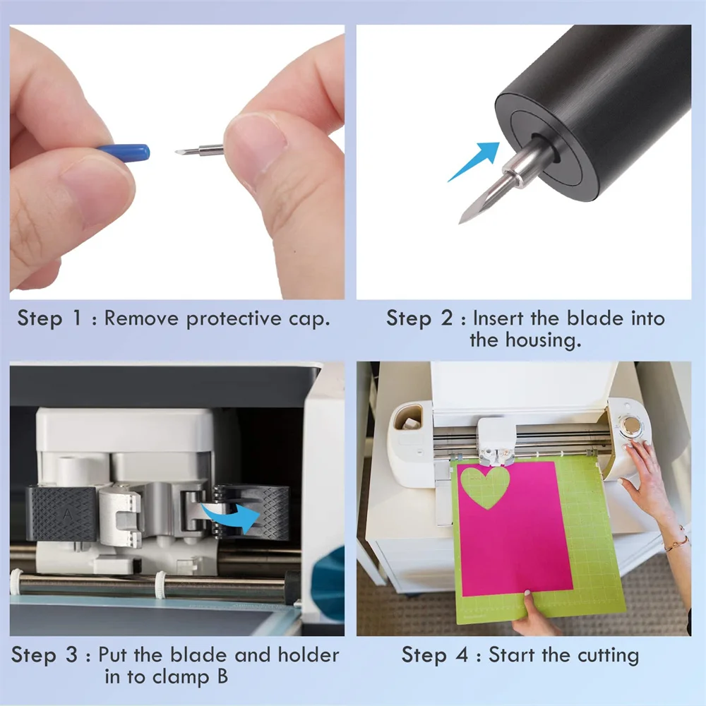 Blades For Cricut Explore 3/Air 2/Air/One/ Cricut Maker 3/Maker Sturdy Housing 30/45/60Degree Plotter Blades For Cutting
