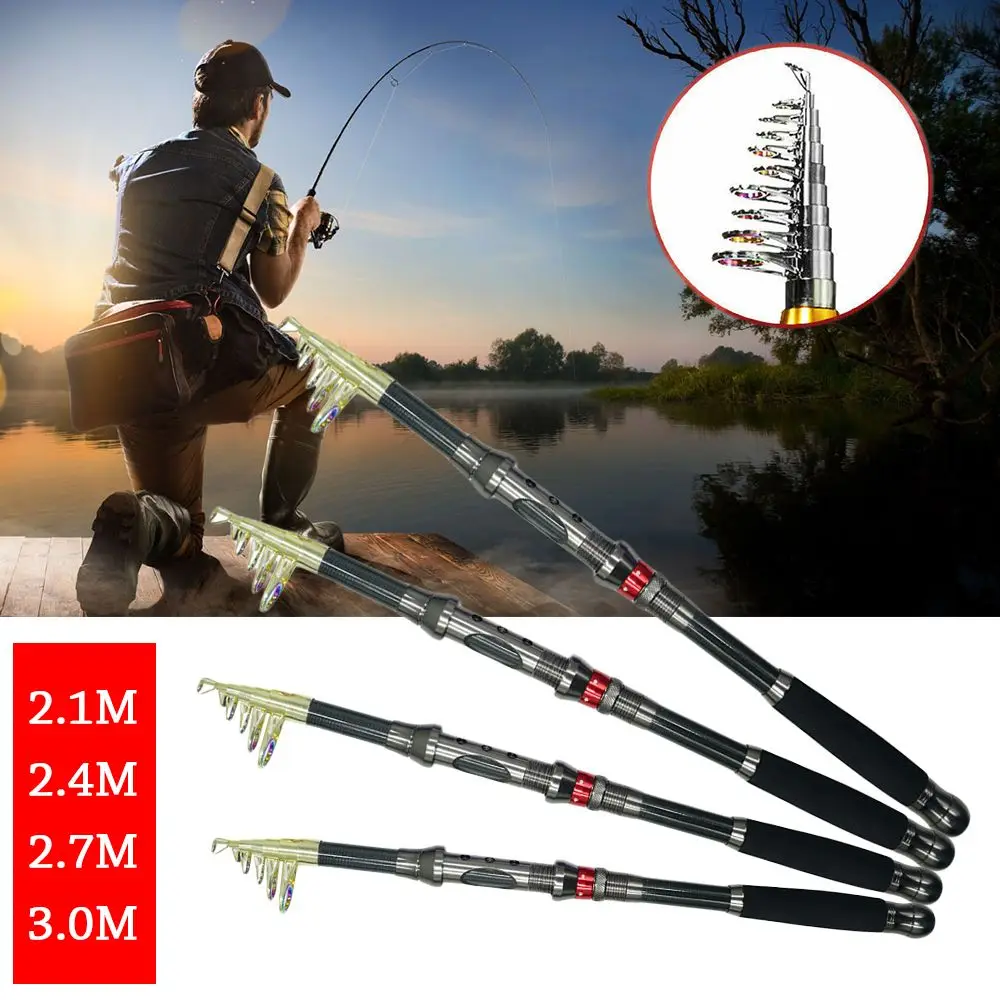 SuperHard Travel Portable Ultralight Fishing Tackle Telescopic