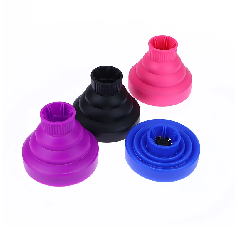 Universal Silicone Hair Curl Diffuser Cover Solid Color Hair Curly Drying Blower Suitable 4-5 cm Hair Styling Tool Accessories