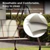 3-Person Outdoor Patio Swing Chair with Adjustable Canopy, Porch Swing with Comfortable and Breathable Seats, Outdoor Swing 3