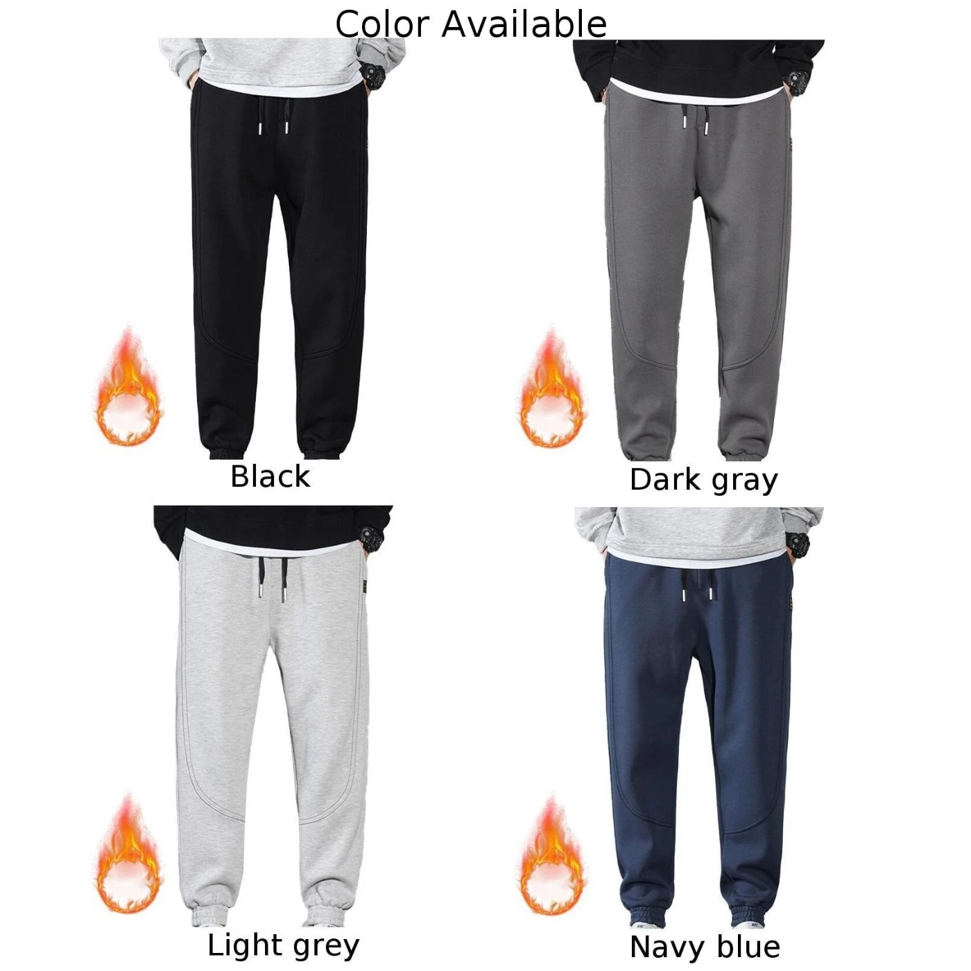 Cozy and Stylish Mens Casual Fleece Trousers Jogger Pants for Sports and  Lounge Navy Blue/Black/Dark Gray/Light Grey - AliExpress