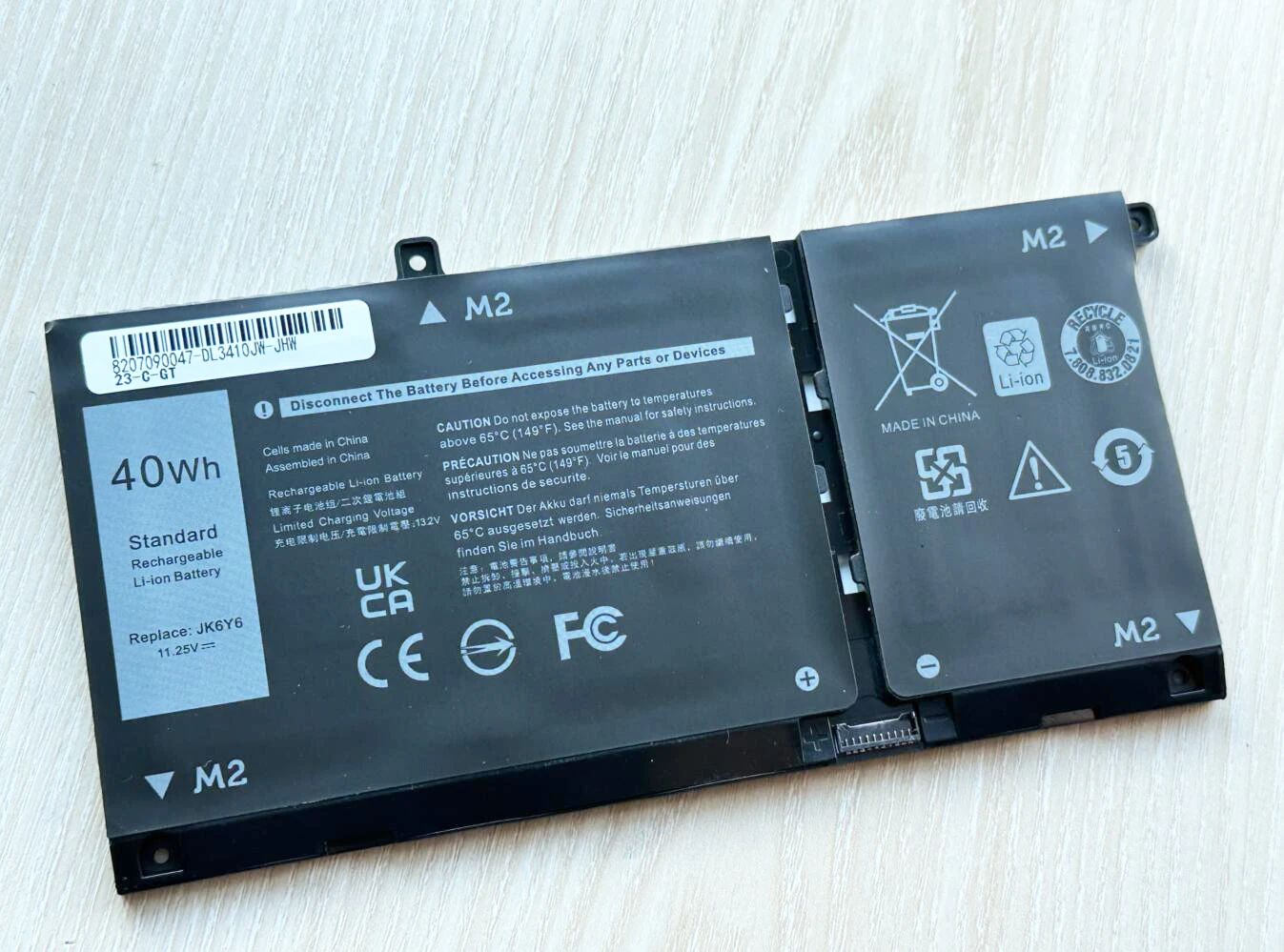 Bateria para Dell Latitude 3410 3510 40wh 1125 v Jk6y6 0c5kg6 C5kg6 - Imagem 3