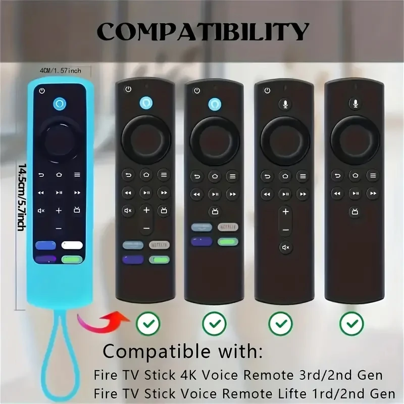 Silicone Remote Case 1/2/3/4 Luminous Series Durable Non-Slip Grip Protector Case Tv Recorder Accessory