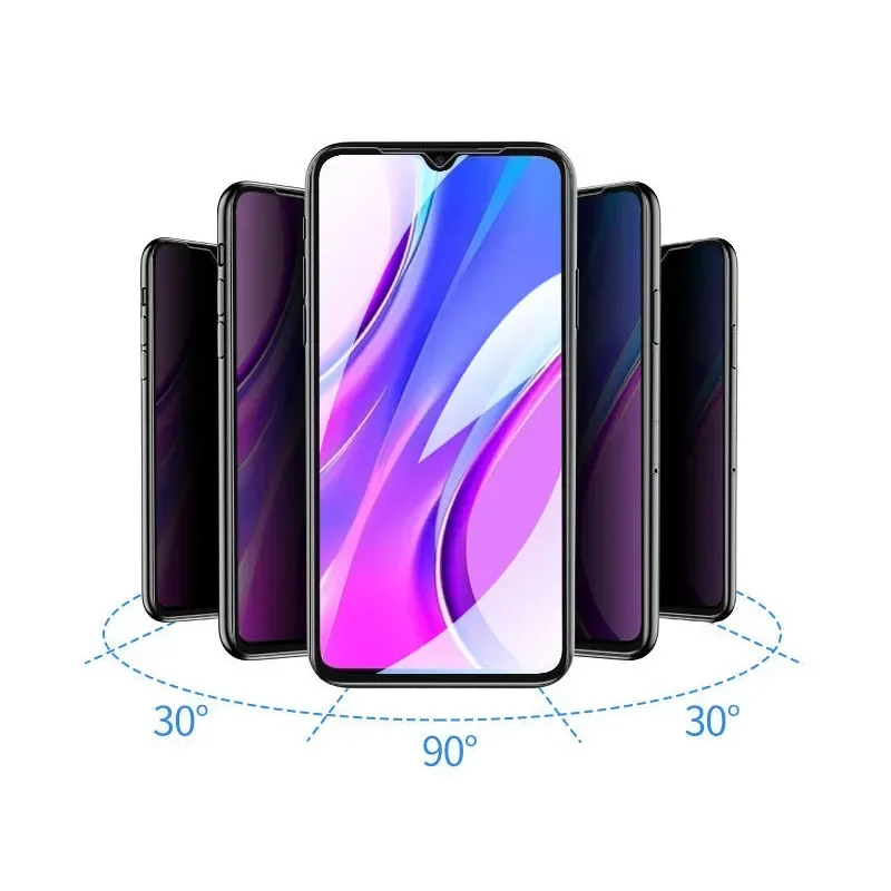 Anti-Spy Glare Tempered Glass Privacy Screen Protector and Protective Film Cover