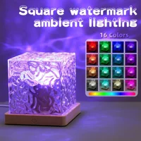 Water Ripples Lights Lamp Ocean Water Projector Light Luminorthe lumena Lights Bedroom Decor 16 Colors Rotating Flame Nightlight 2