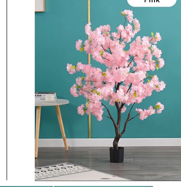 Albero Di Ciliegio Artificiale 1,5m - Fiori Rosa In Seta, Decorazione Per Casa, Feste E Matrimoni - Foto 3