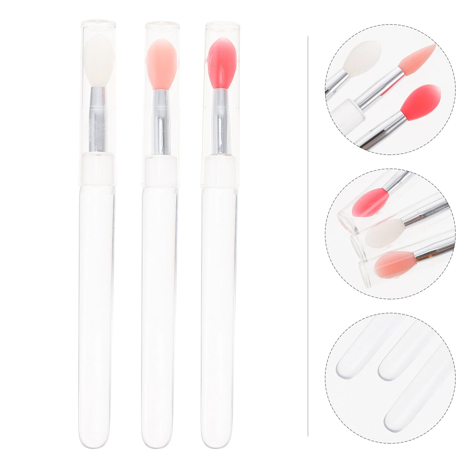 

6 Pcs Makeup Brush Silicone Makeup Mask Bulk Balm Eyeshadow Lipstick Silica Gel Applicator Miss