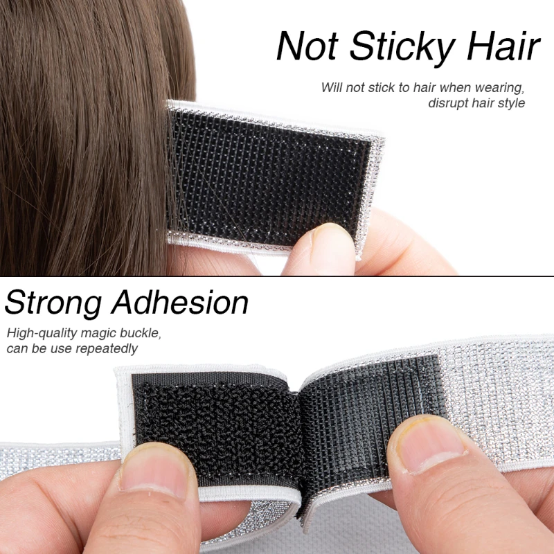 1Pcs Wig Band Glod Silver Double Color Edge Control Wig Band For Edges Soft Lace Melt Band Elasticband Wig Tools For Baby Hair