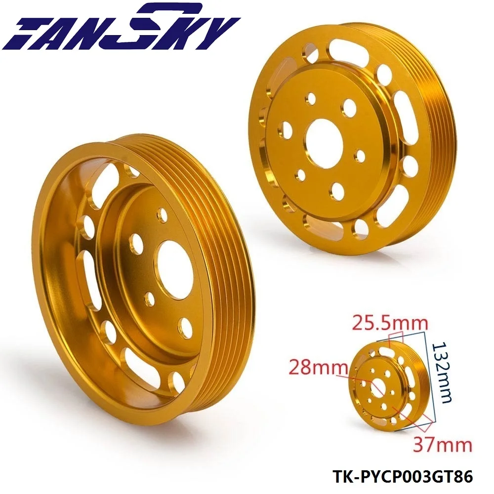 TANSKY Light Weight Crank Pulley Power Steering For Toyota GT86 Subaru BRZ Scion FRS TK-PYCP003GT86
