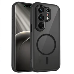 Shockproof Silicone Bumper Clear Airbag Back Cover with Hard Matte Finish for Tecno Camon 50 4G (For Magsafe Case)